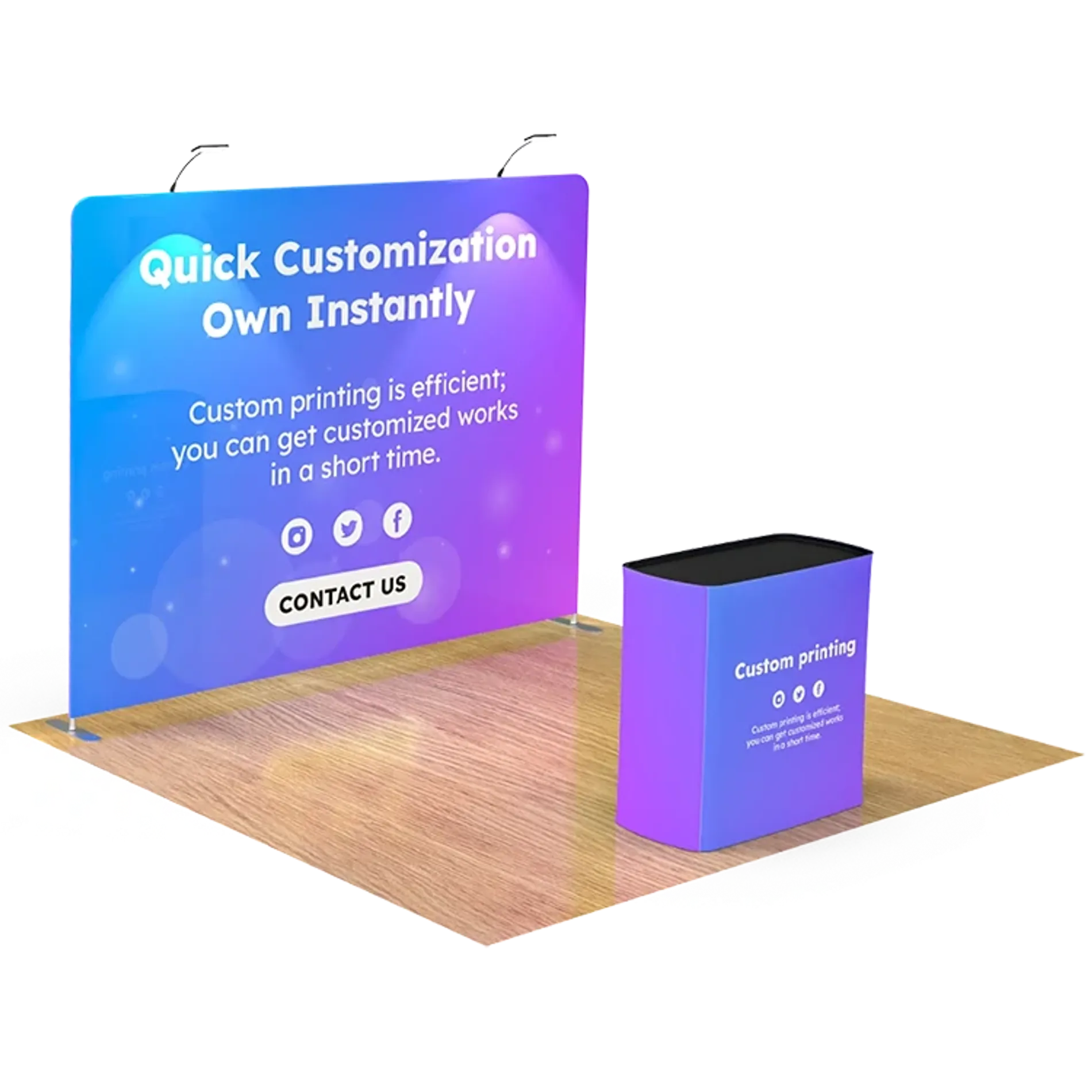 Straight Tension Fabric Trade Show Display Booth