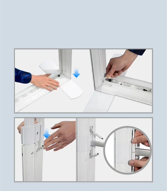 Push-in Assembly Design, Easy Setup