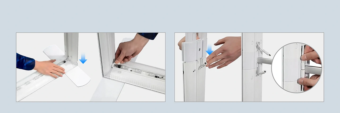 Push-in Assembly Design, Easy Setup