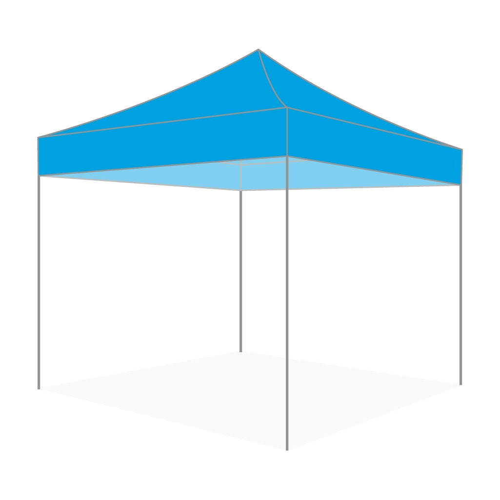 Custom Printing Tent Package – 07 has print full roof with four valances and four peaks. Customers have choices of various sizes, printing methods in either dye sublimation printing for Y5/Y6/Y7 or uv printing for Y6/Y7