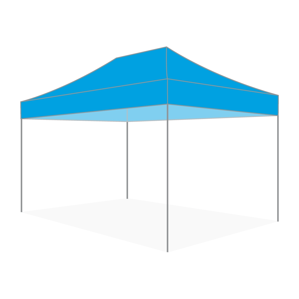 Custom Printing Tent Package – 07 has print full roof with four valances and four peaks. Customers have choices of various sizes, printing methods in either dye sublimation printing for Y5/Y6/Y7 or uv printing for Y6/Y7