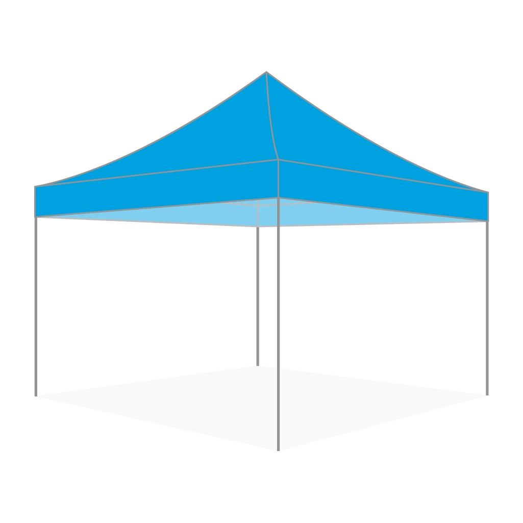 Custom Printing Tent Package – 07 has print full roof with four valances and four peaks. Customers have choices of various sizes, printing methods in either dye sublimation printing for Y5/Y6/Y7 or uv printing for Y6/Y7