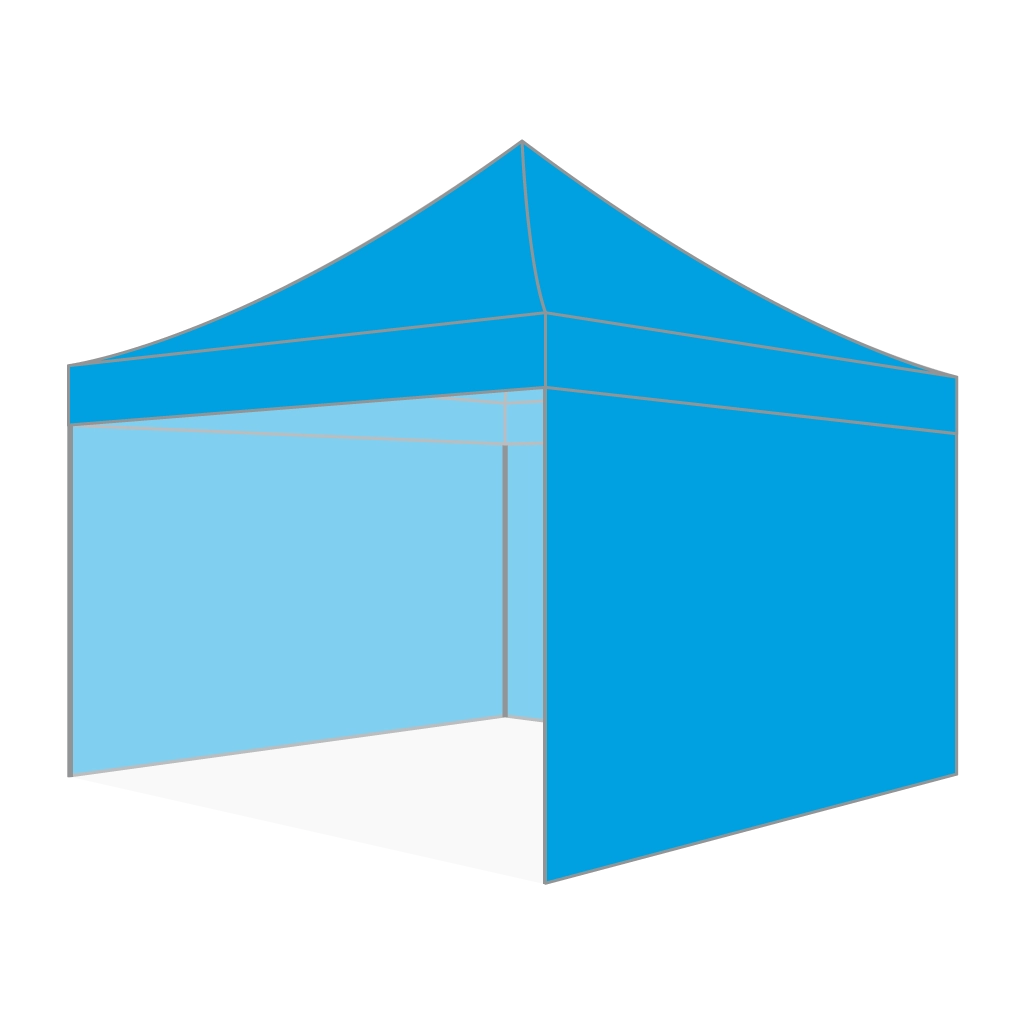 Custom Printing Tent Package – 07 has print full roof with four valances and four peaks. Customers have choices of various sizes, printing methods in either dye sublimation printing for Y5/Y6/Y7 or uv printing for Y6/Y7