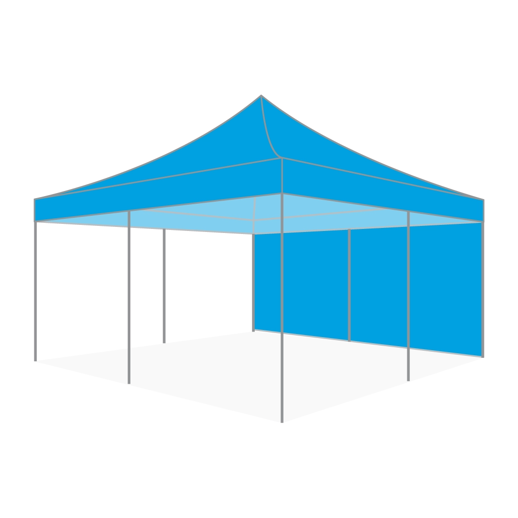 Custom Printing Tent Package – 07 has print full roof with four valances and four peaks. Customers have choices of various sizes, printing methods in either dye sublimation printing for Y5/Y6/Y7 or uv printing for Y6/Y7