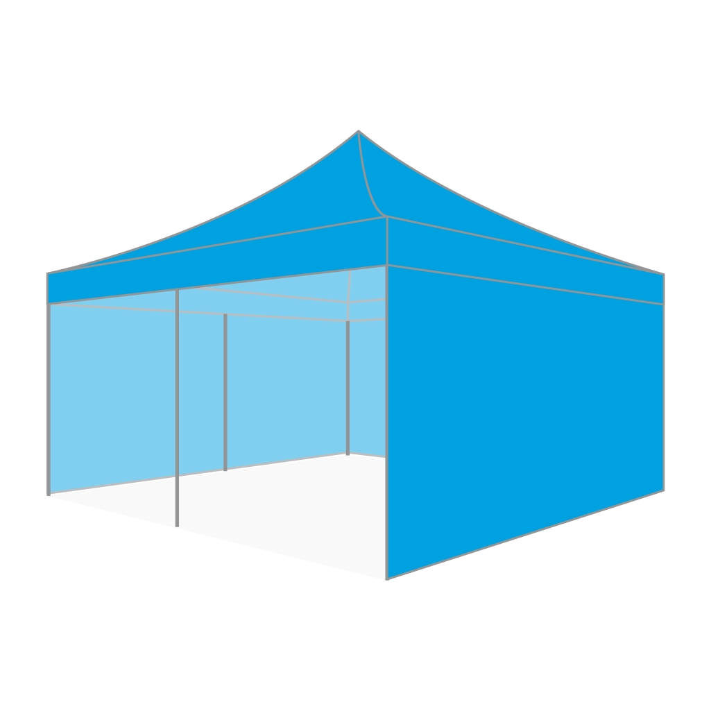 Custom Printing Tent Package – 07 has print full roof with four valances and four peaks. Customers have choices of various sizes, printing methods in either dye sublimation printing for Y5/Y6/Y7 or uv printing for Y6/Y7