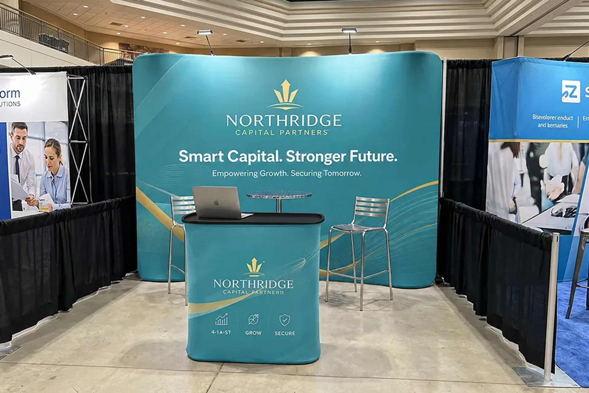 10FT Curved Tension Fabric Display Booth