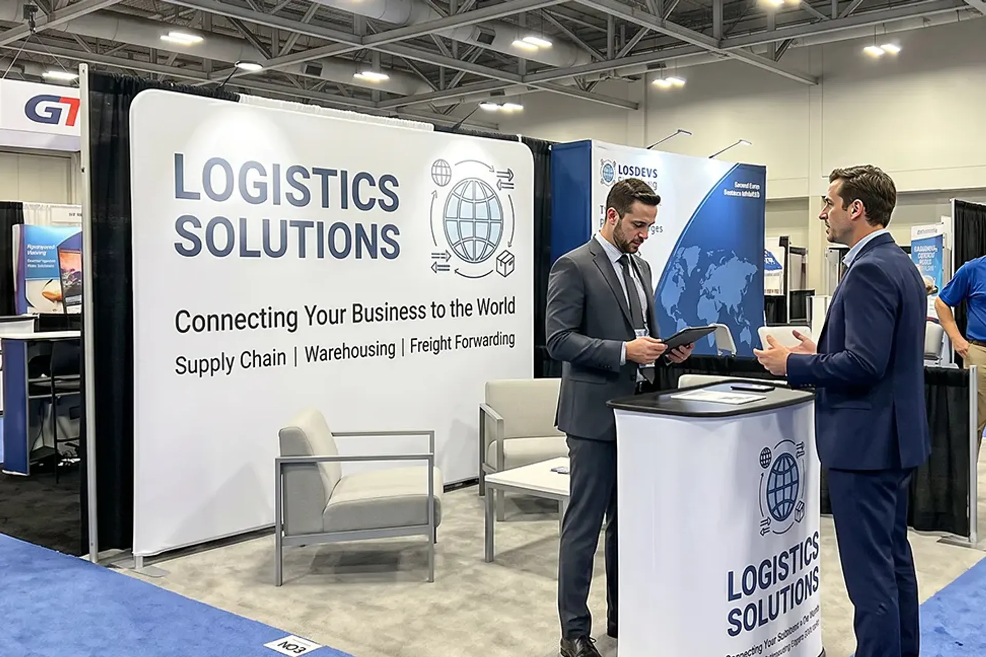 10FT Straight Tension Fabric Display Booth