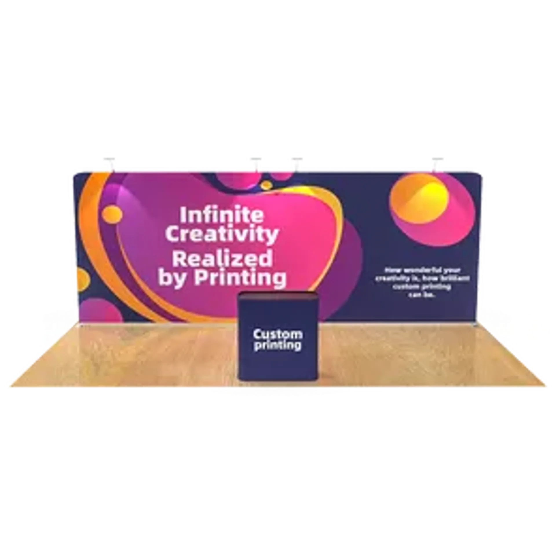 20FT Straight Tension Fabric Display Booth