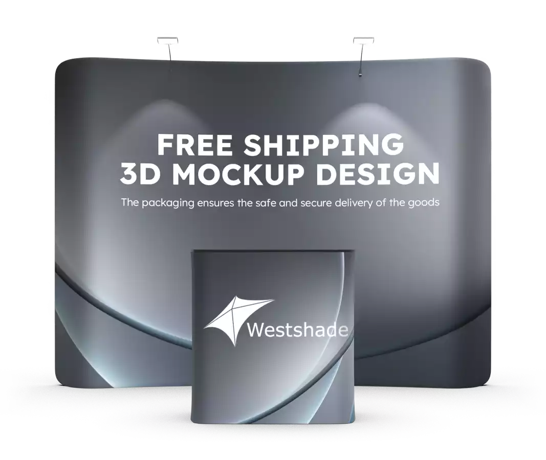 Curved Tension Fabric Trade Show Booth