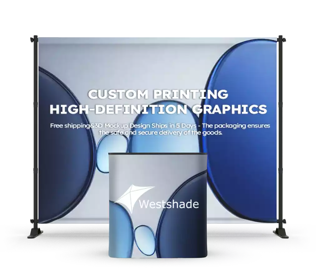 Step and Repeat Trade Show Booth