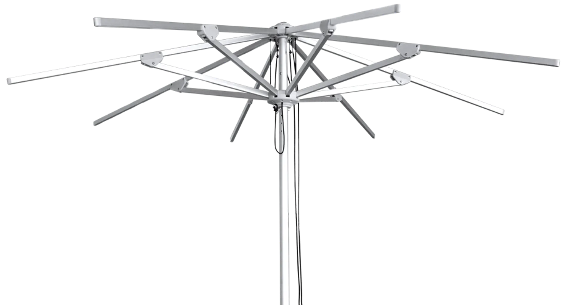 Santorini umbrella aluminum ribs